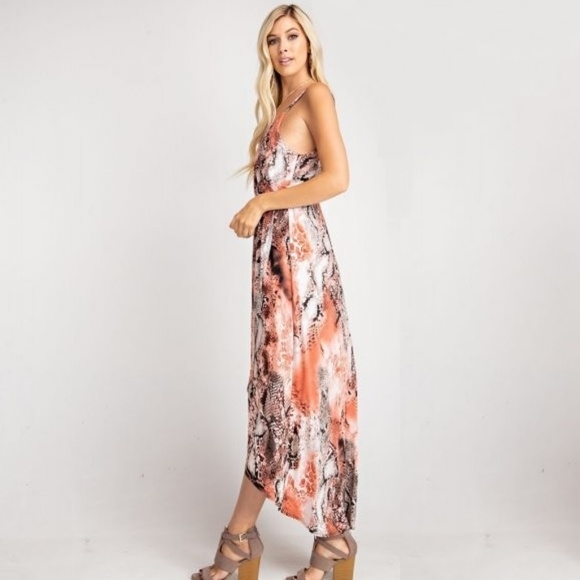 Python Snakeskin Maxi Dress - Picture 3 of 8